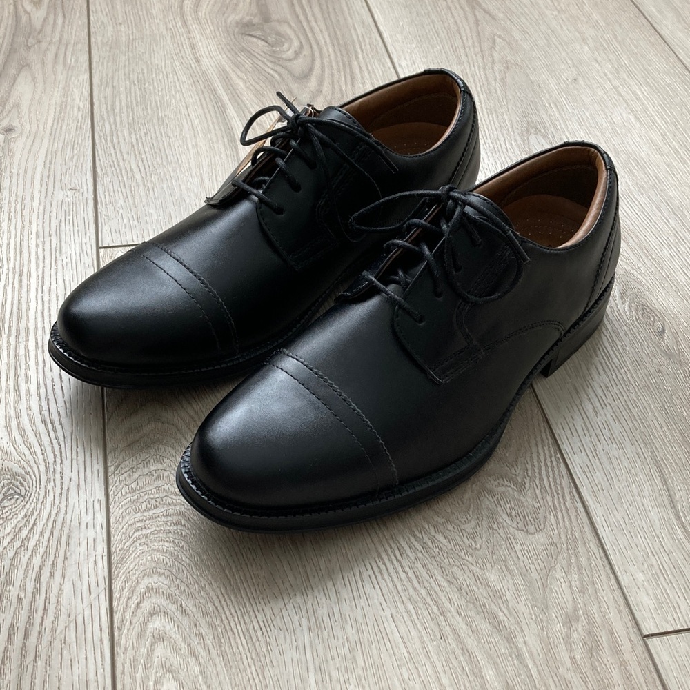 Dockers Dress Shoes Black Men’s 9W Oxford Comfort Flex NWT Prom Wedding Lace Up